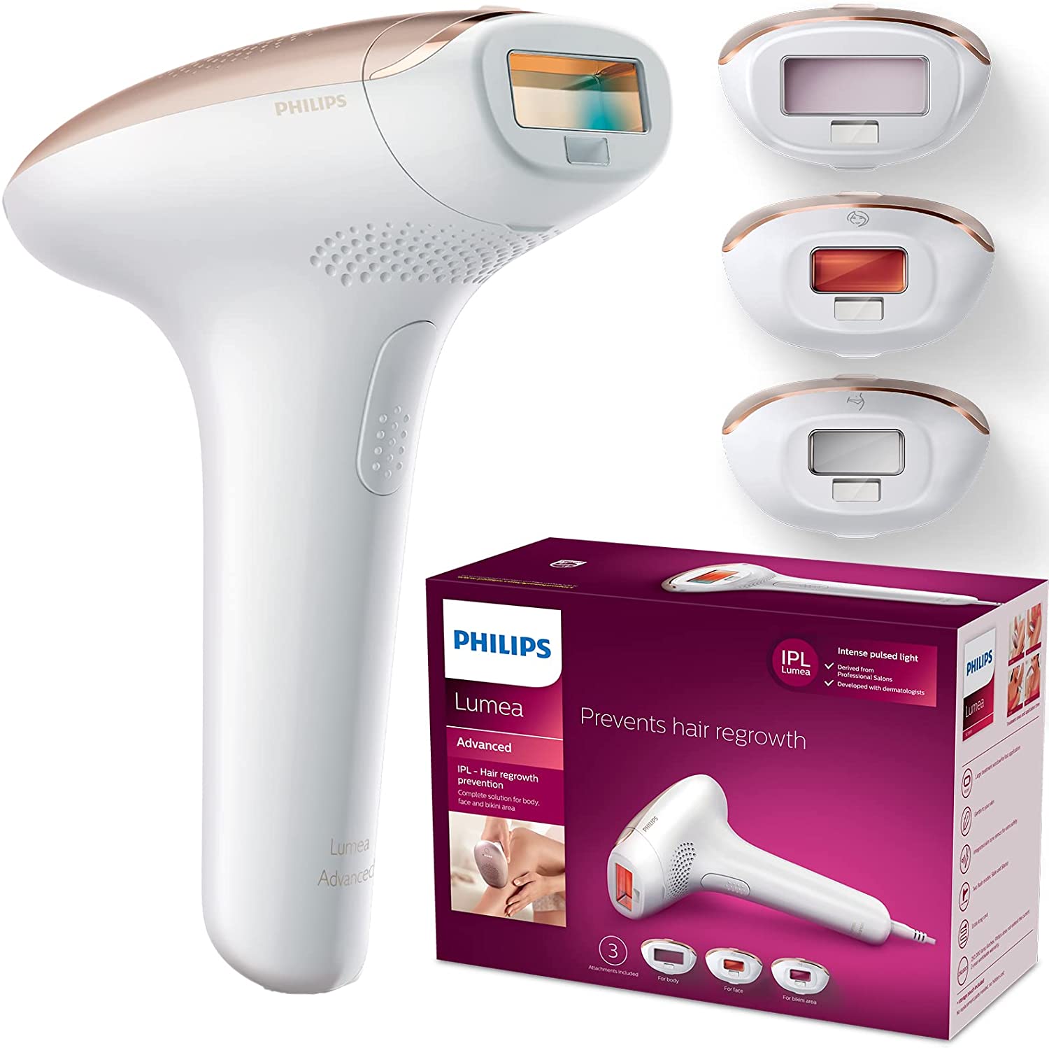 Philips Lumea SC1999 Advanced IPL Hair Removal Tool With 3